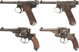 Four Japanese Military Handguns