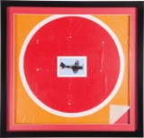 Framed World War II Era Japanese Trainer Aircraft Canvas