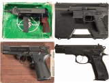 Four Semi-Automatic Pistols