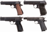 Four Semi-Automatic Pistols