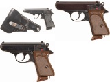 Three Walther Semi-Automatic Pistols