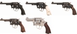 Five Double Action Revolvers