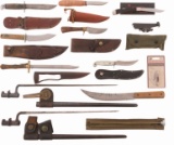 Grouping of Knives and Related Items