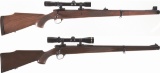 Two Sako Bolt Action Rifles with Scopes