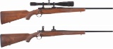 Two Ruger M77 Bolt Action Rifles