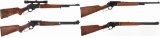 Four Marlin Lever Action Long Guns