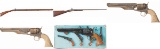 Three Modern Percussion Firearms and Two Non-Firing Replicas