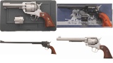 Four Single Action Revolvers