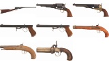 Eight Contemporary Percussion Firearms