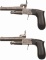 Pair of Etched Lefaucheux Paten Pinfire Pistols