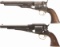 Two Civil War U.S. Contract Percussion Revolvers