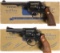 Two Smith & Wesson Double Action Revolvers with Gold Boxes