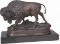 Dubucand Signed Magnificent Standing Buffalo Bronze