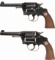 Two Colt Double Action Revolvers in .38 Special