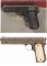 Two Early Colt Semi-Automatic Pistols