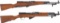 Two SKS Semi-Automatic Carbines with Bayonets