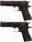 Two Argentine Model 1927 Semi-Automatic Pistols