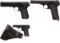 Three Fabrique Nationale Semi-Automatic Pistols
