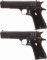 Two Argentine Ballester-Molina Semi-Automatic Pistols