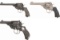 Three Webley & Scott Double Action Revolvers