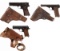 Three Nazi Occupation Marked Semi-Automatic Pistols