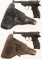 Two Spreewerke cyq P.38 Pistols with Holsters