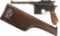 Mauser Model 1896 Broomhandle Semi-Automatic Pistol with Stock