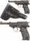Two P.38 Pattern Semi-Automatic Pistols