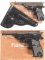 Two Walther Model P.38 Semi-Automatic Pistols