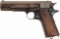 Pre-World War I U.S. Colt Model 1911 Semi-Automatic Pistol