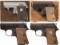 Four Colt Semi-Automatic Pocket Pistols