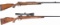 Two Weatherby Bolt Action Rifles