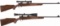 Two Sako Bolt Action Rifles with Scopes