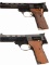 Two Boxed High Standard 107 Series Semi-Automatic Pistols