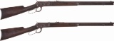 Two Pre-World War I Winchester Model 1892 Lever Action Rifles