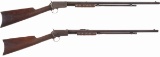 Two Winchester Model 1890 Slide Action Rifles
