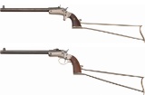 Two Stevens Pocket Rifles with Shoulder Stocks