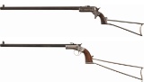 Two Stevens Pocket Rifles with Shoulder Stocks