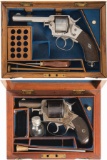 Two Cased Antique Webley Double Action Revolvers
