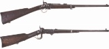 Two Civil War Contract Breech Loading Percussion Carbines