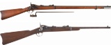 Two U.S. Trapdoor Longarms and Saber