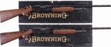 Two Boxed Browning Slide Action Shotguns