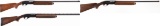 Three Engraved Remington Semi-Automatic Shotguns