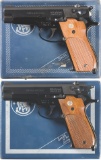 Two Smith & Wesson Model 39 Semi-Automatic Pistol with Boxes