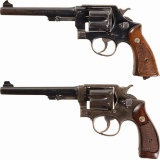 Two Smith & Wesson Double Action Revolvers with Factory Letters