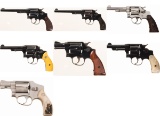 Seven Smith & Wesson Double Action Revolvers