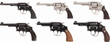 Six Double Action Revolvers