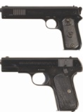 Two Early Colt Semi-Automatic Pistols