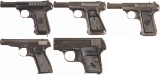 Five Early Semi-Automatic Pistols