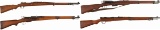 Four Military Bolt Action Rifles